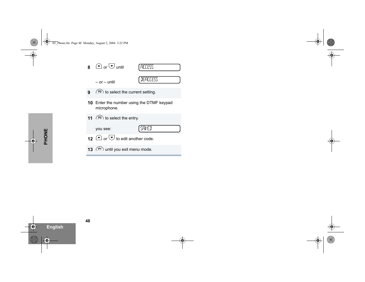 Motorola PM400 User Manual | Page 50 / 76