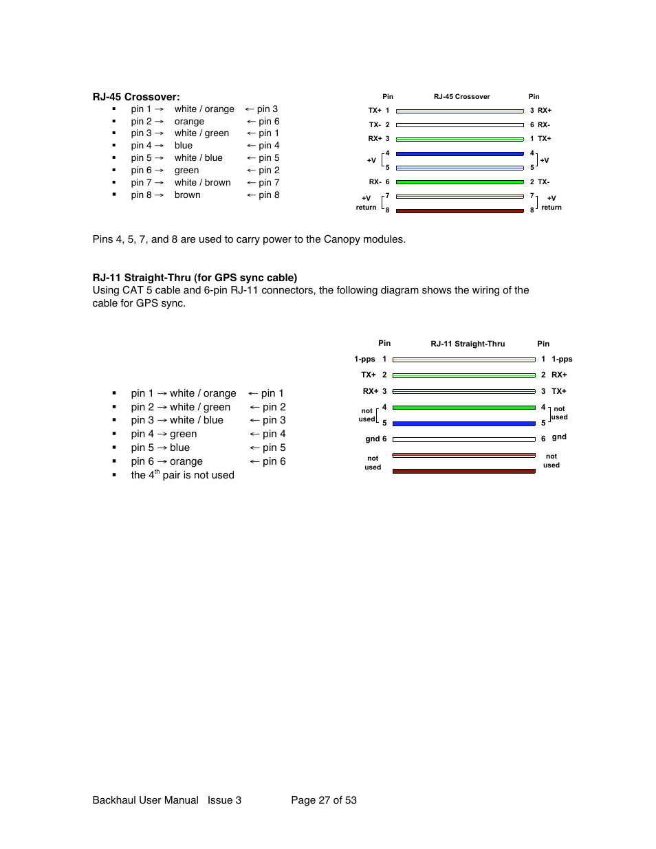 Motorola Canopy Backhaul Module User Manual | Page 27 / 53