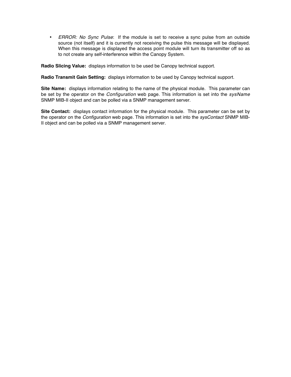 Motorola Canopy Backhaul Module User Manual | Page 31 / 53