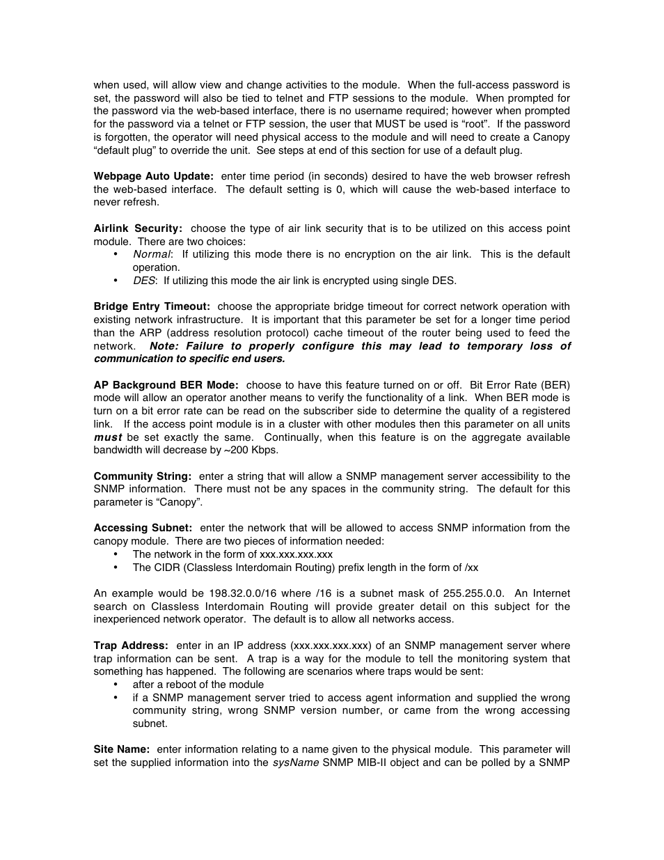 Motorola Canopy Backhaul Module User Manual | Page 34 / 53