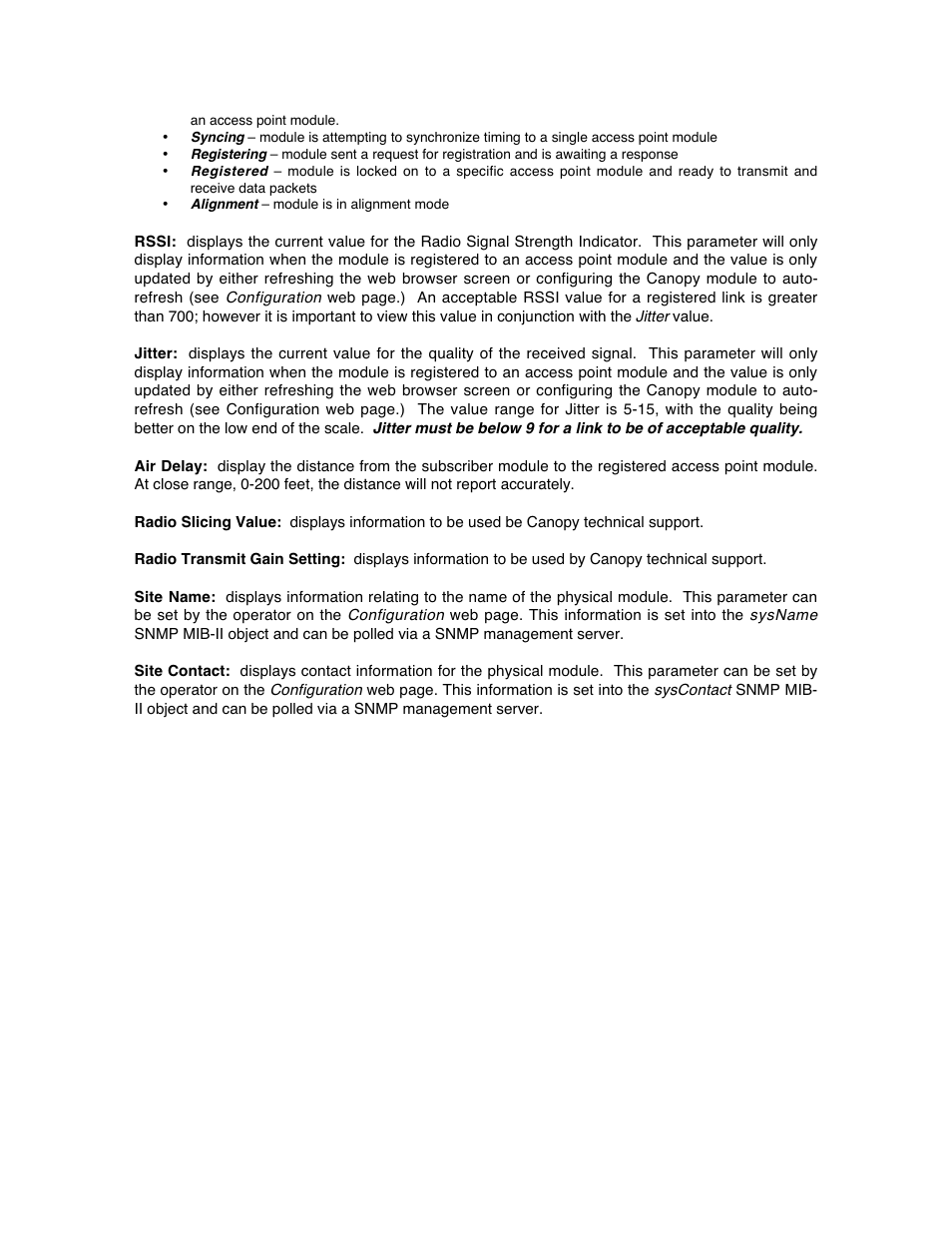 Motorola Canopy Backhaul Module User Manual | Page 42 / 53
