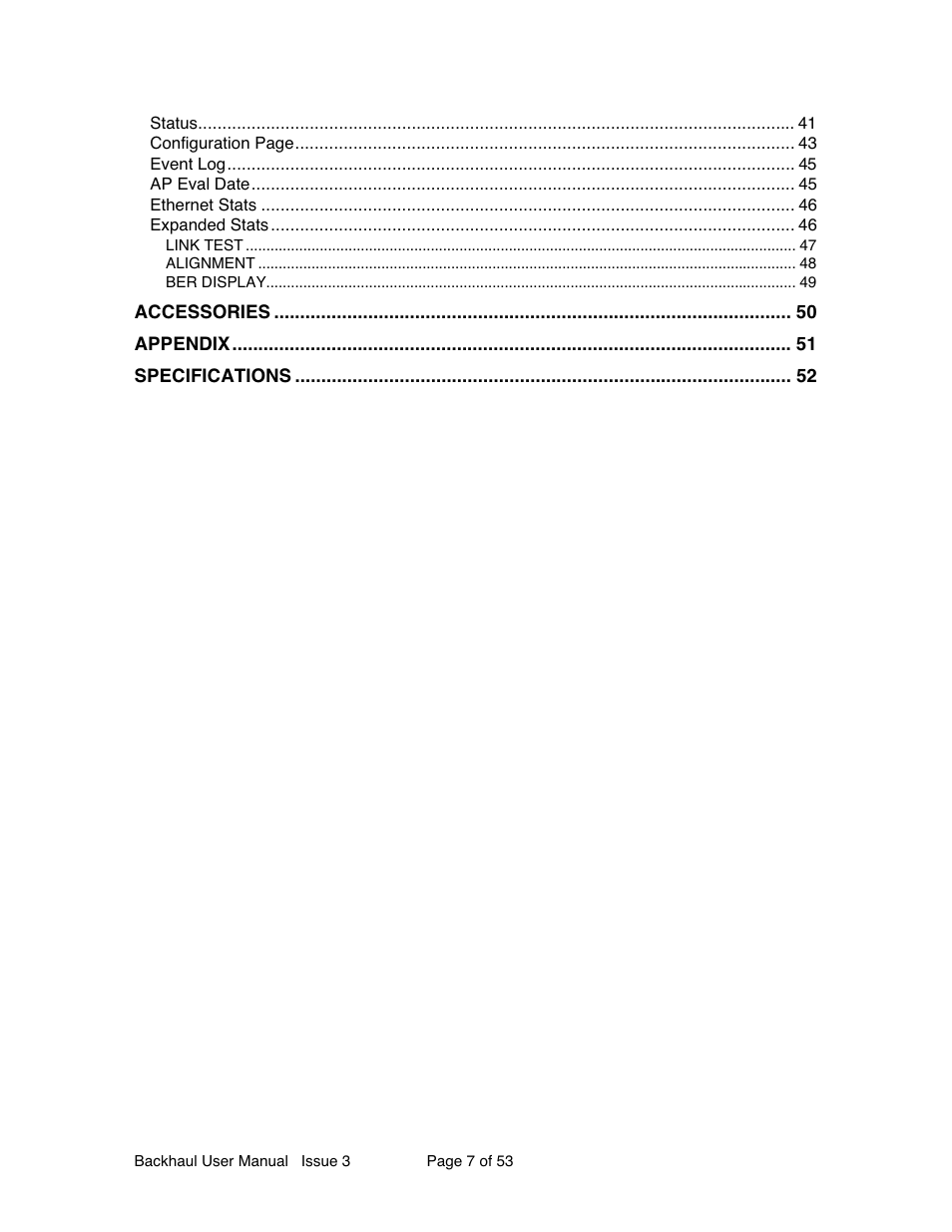 Motorola Canopy Backhaul Module User Manual | Page 7 / 53