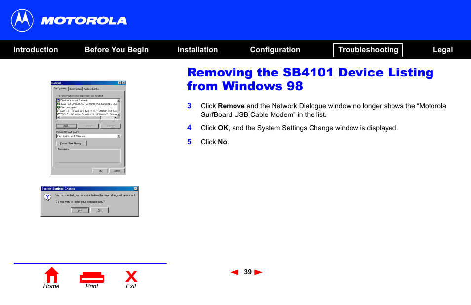 Motorola SB4101 User Manual | Page 46 / 65