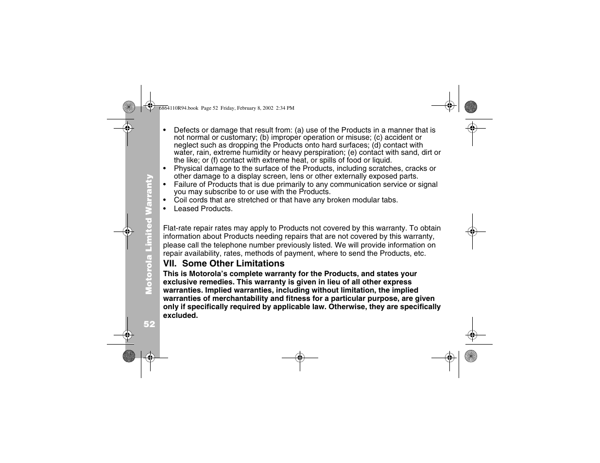 Motorola T7200 User Manual | Page 57 / 66