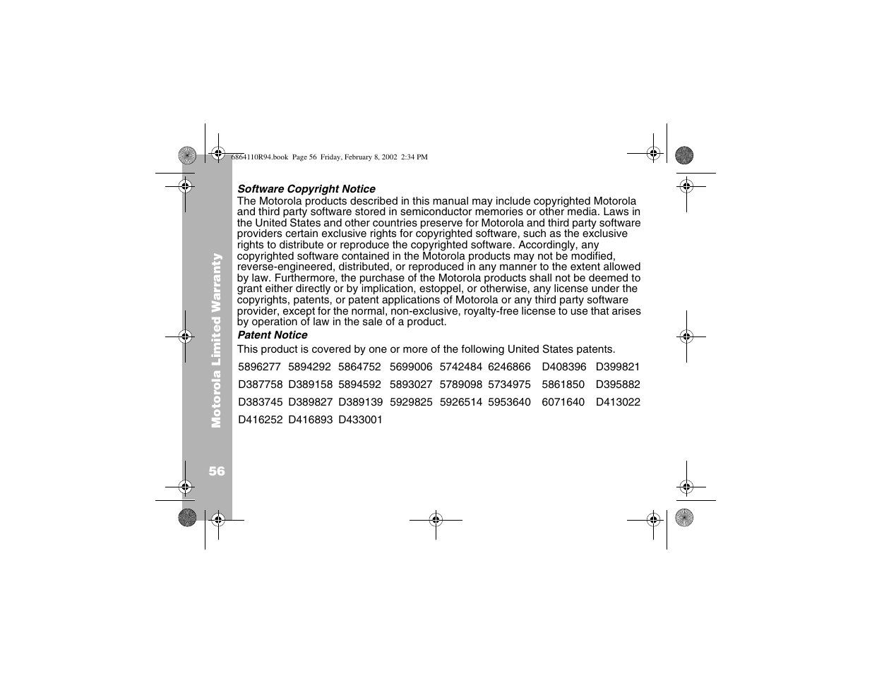 Motorola T7200 User Manual | Page 61 / 66