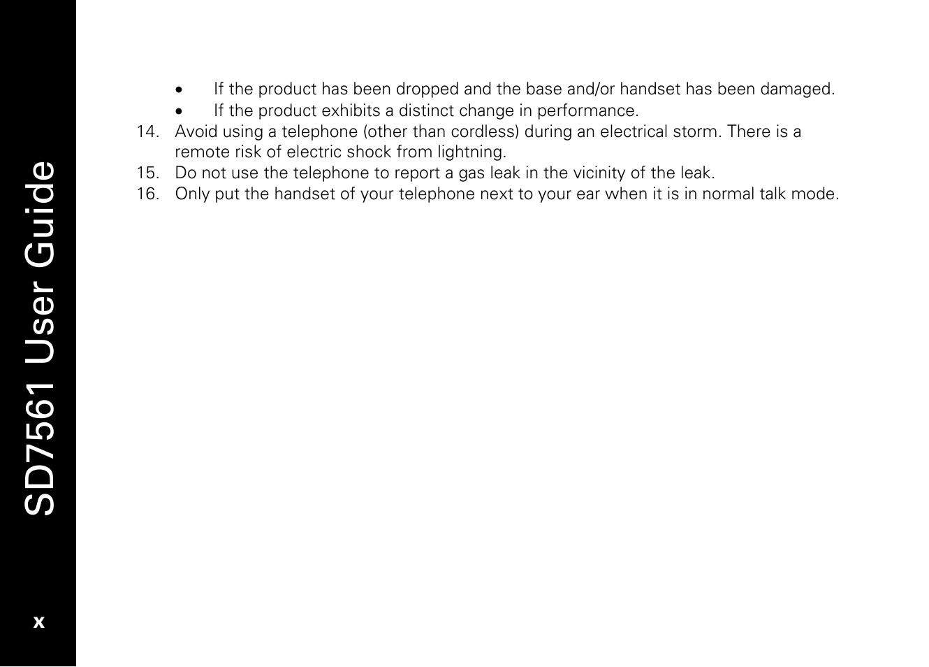 Sd7561 user guide | Motorola SD7561 User Manual | Page 12 / 60