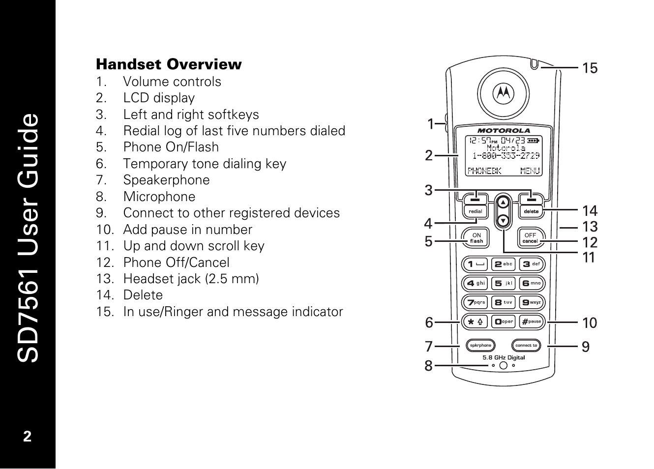 Sd7561 user guide | Motorola SD7561 User Manual | Page 14 / 60