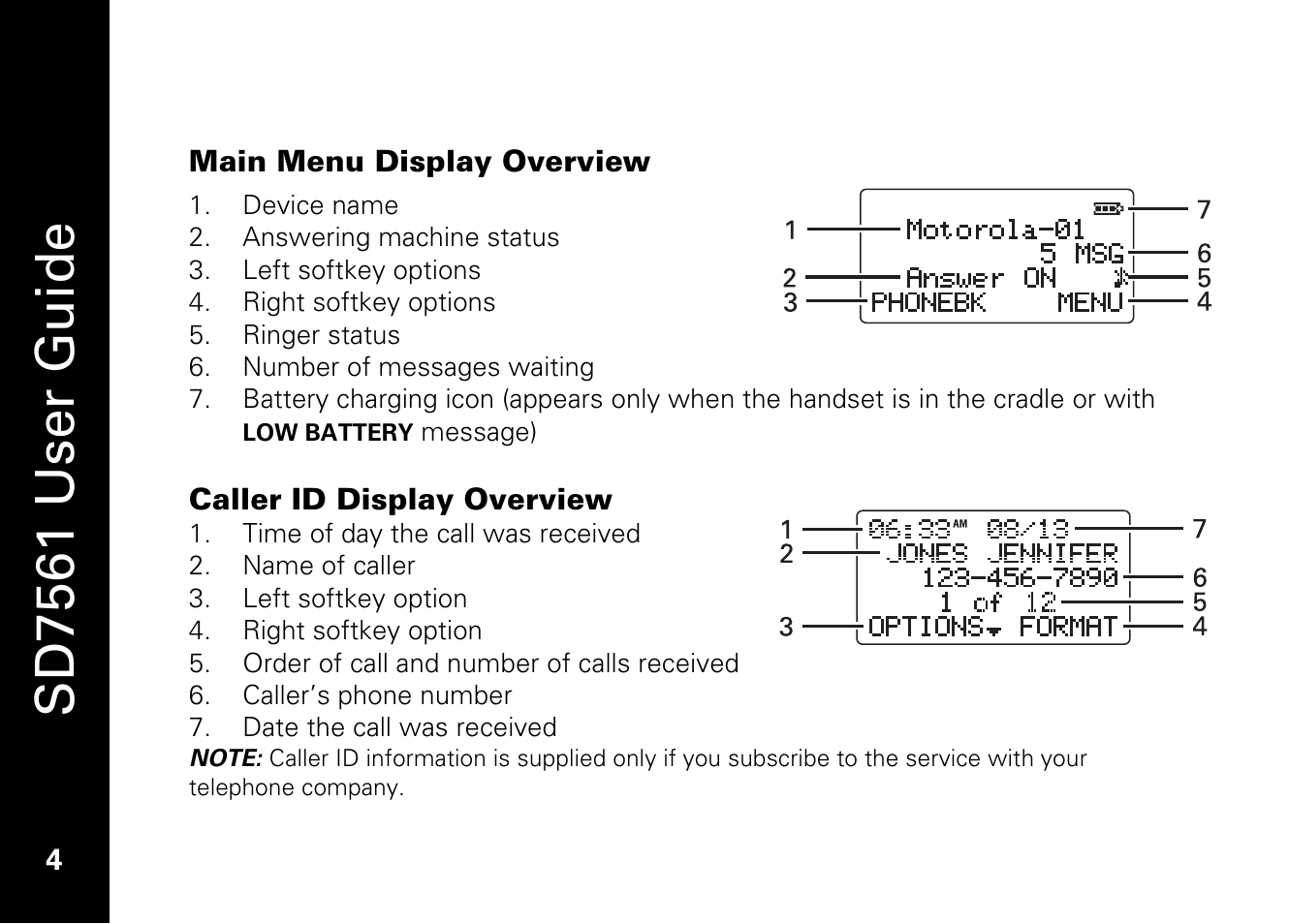 Sd7561 user guide | Motorola SD7561 User Manual | Page 16 / 60