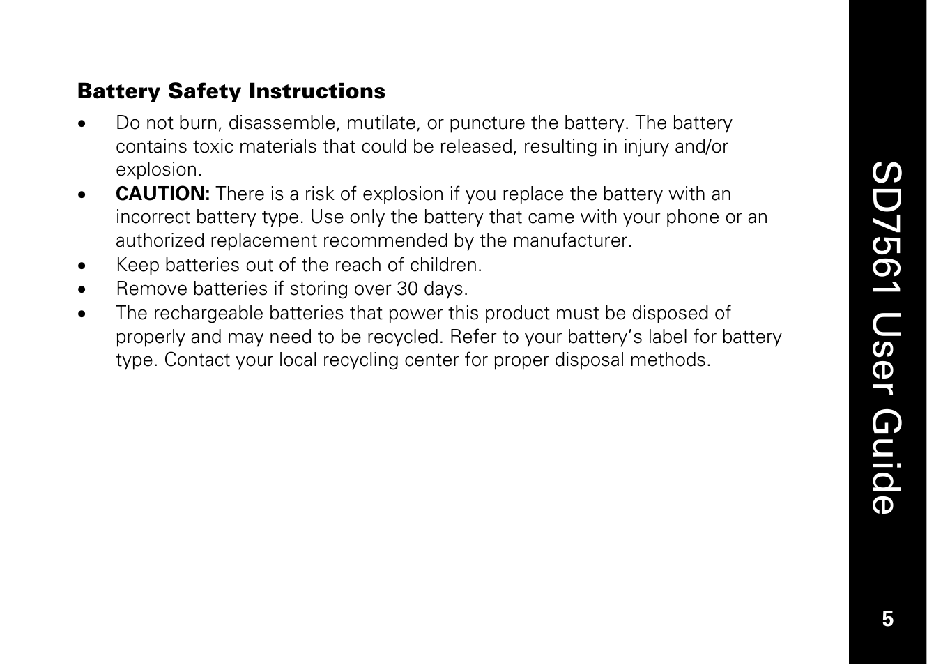 Sd7561 user guide | Motorola SD7561 User Manual | Page 17 / 60