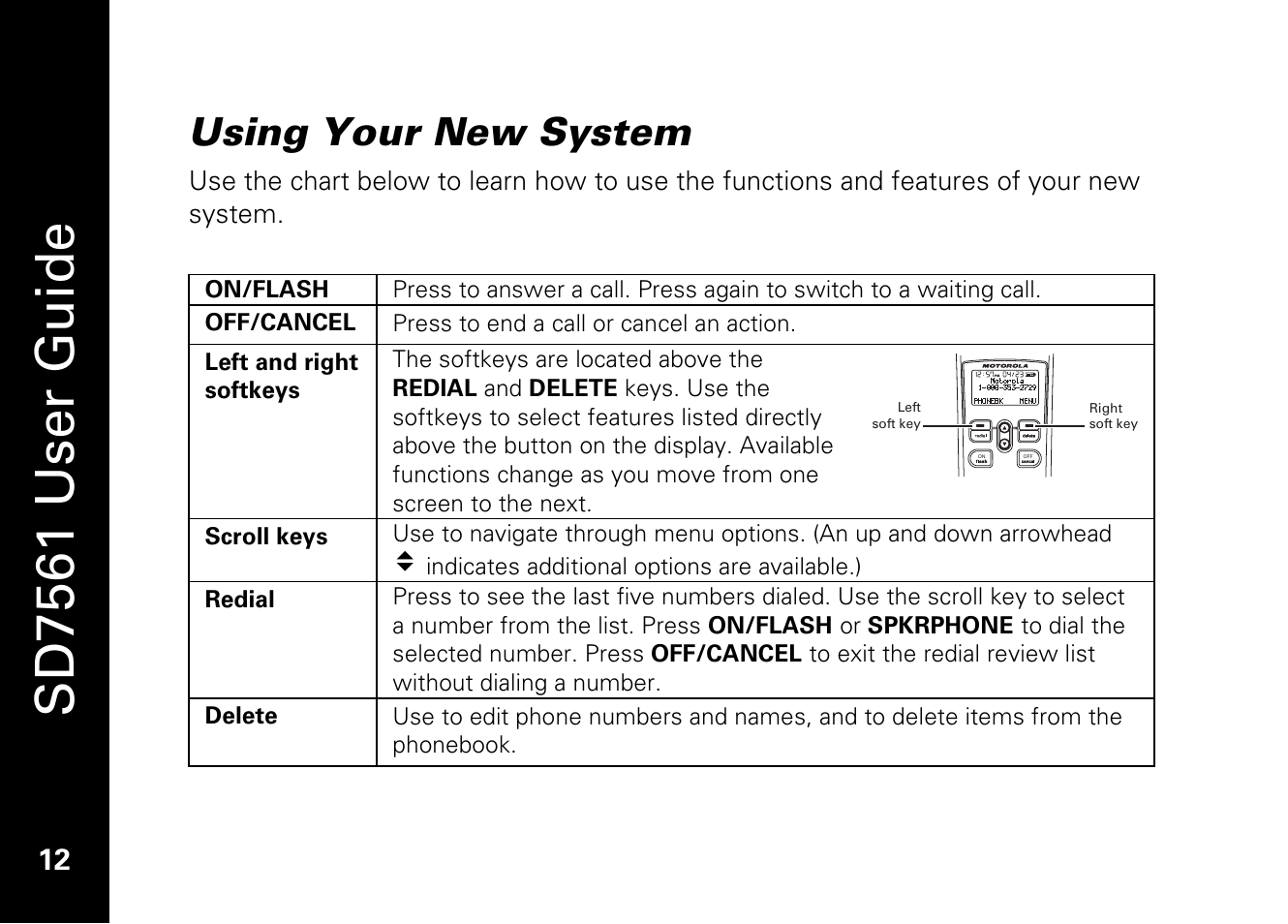 Sd7561 user guide, Using your new system | Motorola SD7561 User Manual | Page 24 / 60