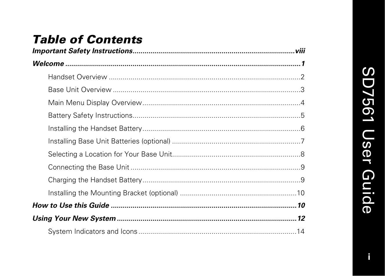 Motorola SD7561 User Manual | Page 3 / 60