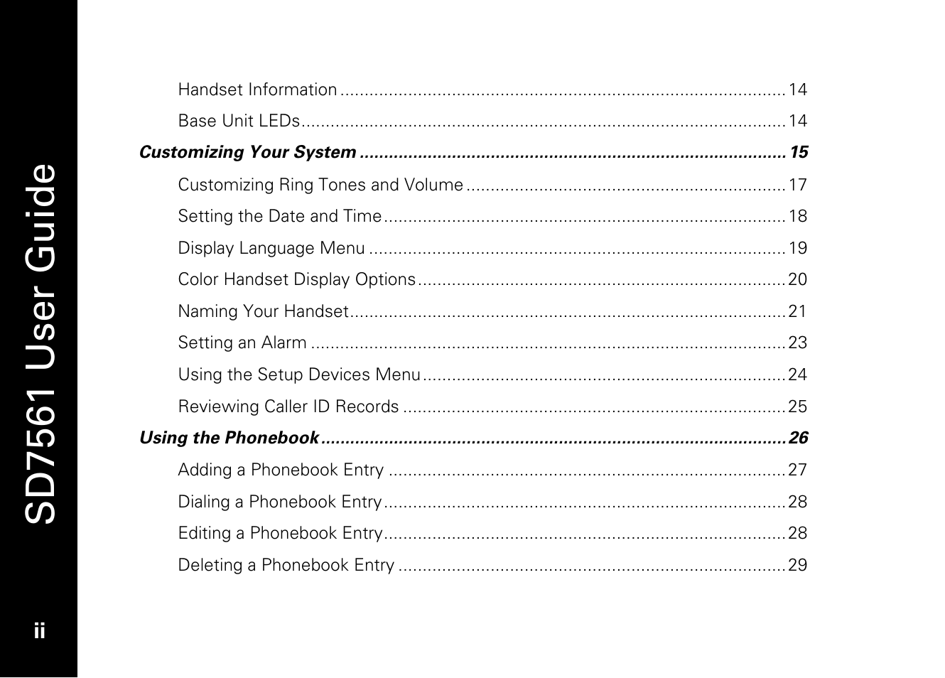 Sd7561 user guide | Motorola SD7561 User Manual | Page 4 / 60