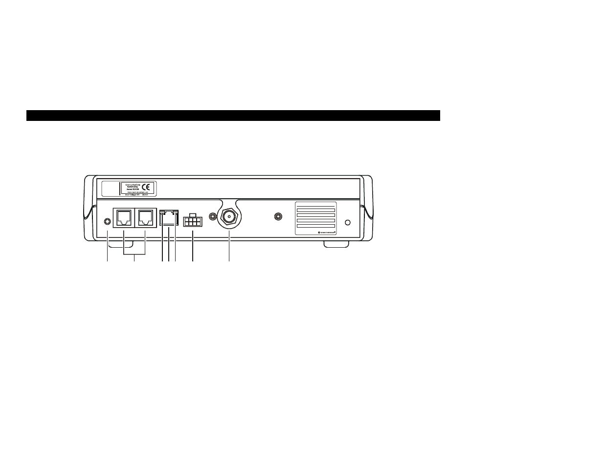 Rear panel, Introduction | Motorola CG3500 User Manual | Page 8 / 26