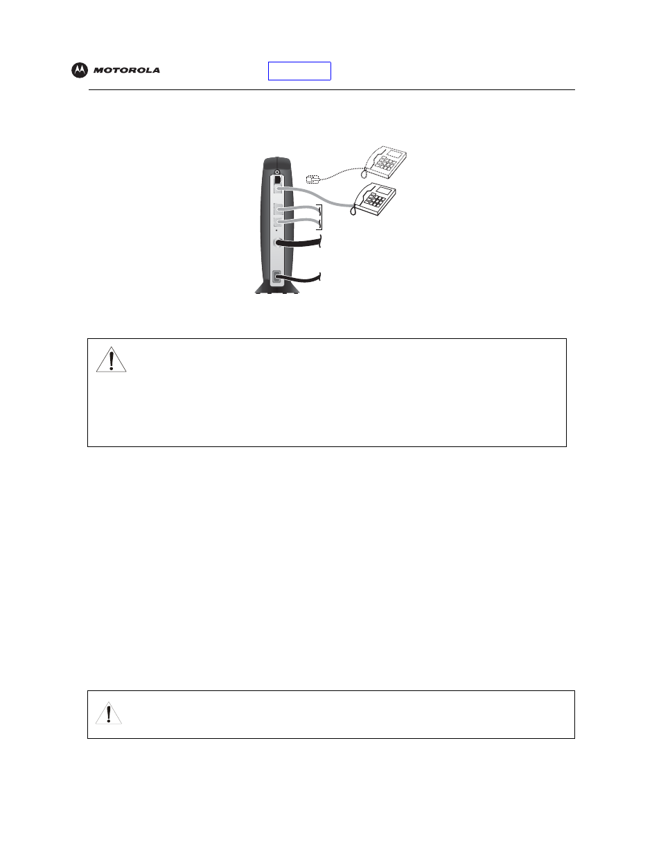 Setting up a usb driver, Caution | Motorola SBV5121 User Manual | Page 18 / 58