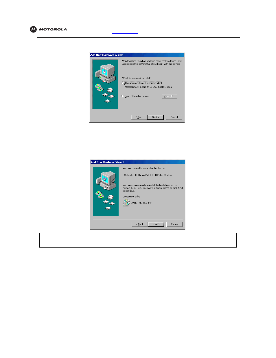 Motorola SBV5121 User Manual | Page 21 / 58