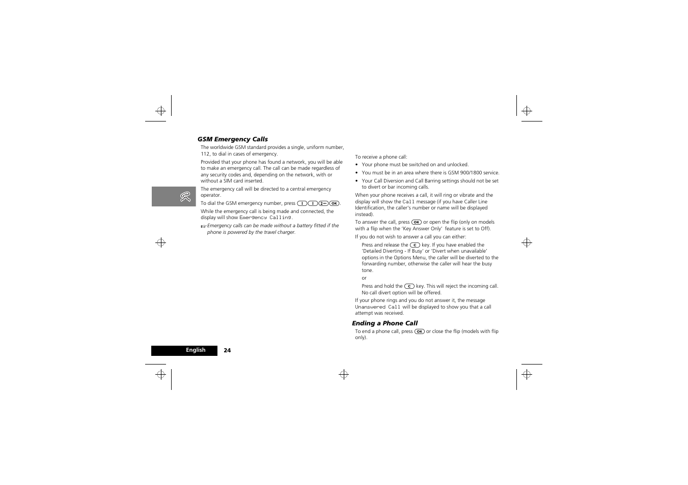 Receiving a phone call | Motorola 900 series User Manual | Page 28 / 84