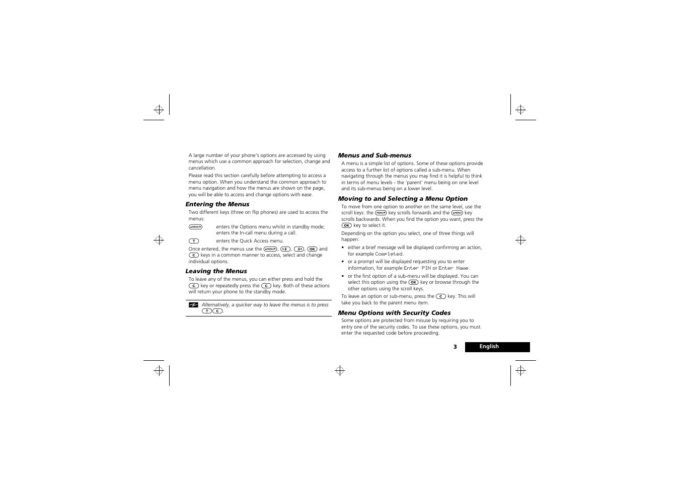 Menu navigation | Motorola 900 series User Manual | Page 7 / 84