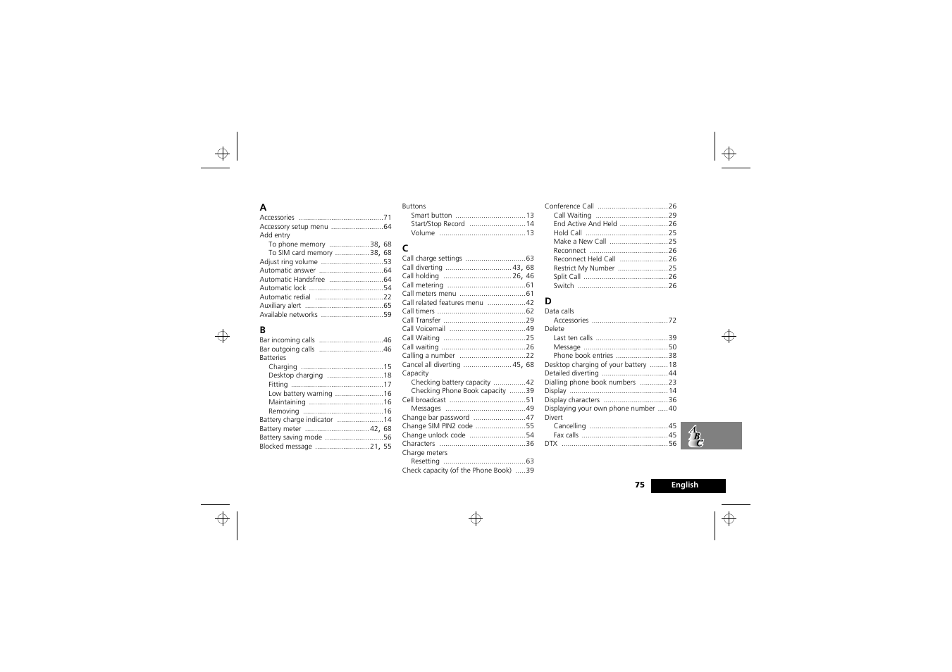 Index | Motorola 900 series User Manual | Page 79 / 84