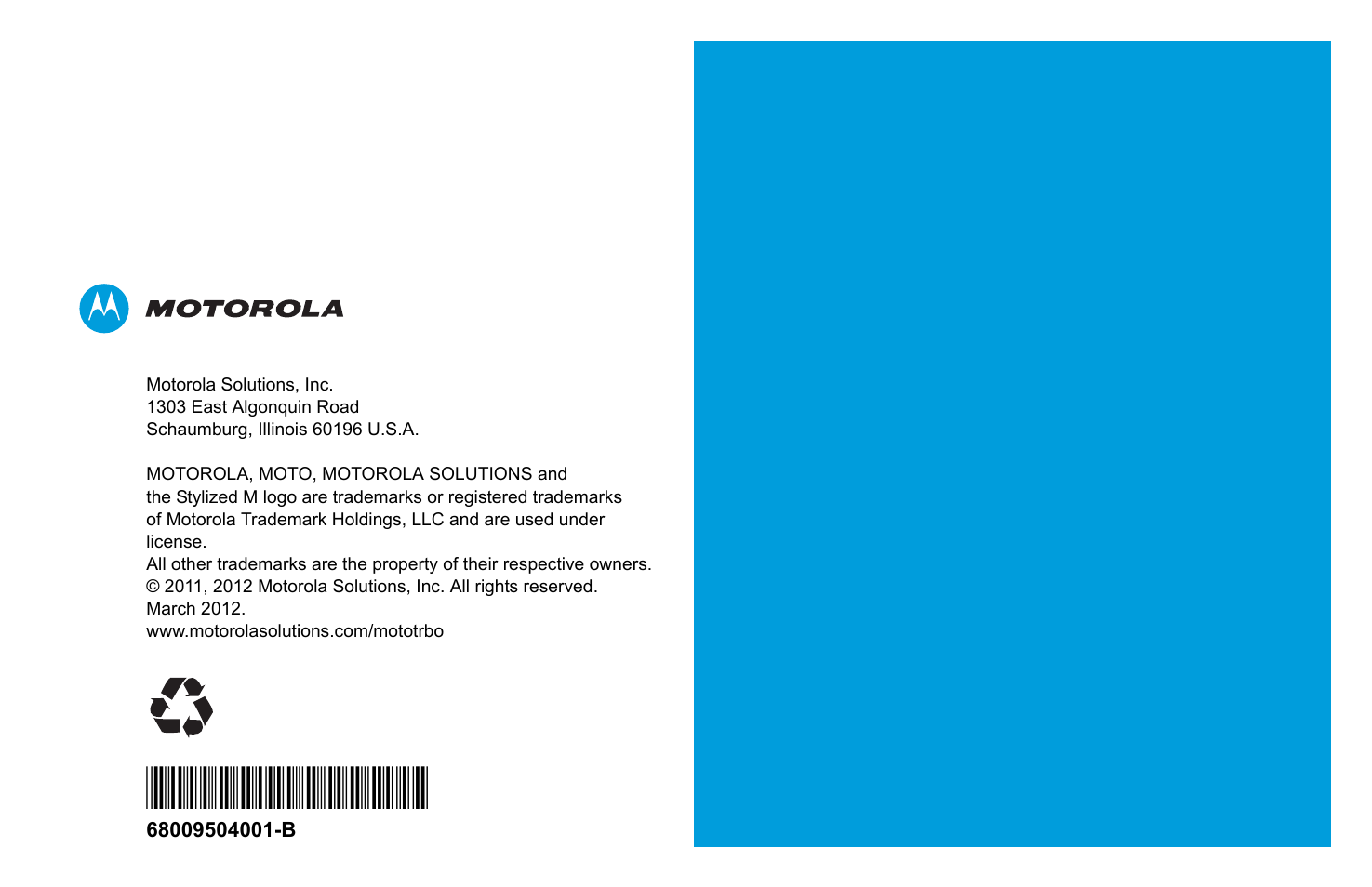 Motorola XPR 5550 User Manual | Page 118 / 118