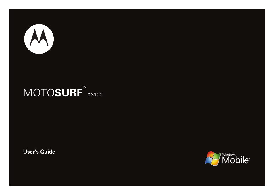 Motorola A3100 User Manual | 68 pages