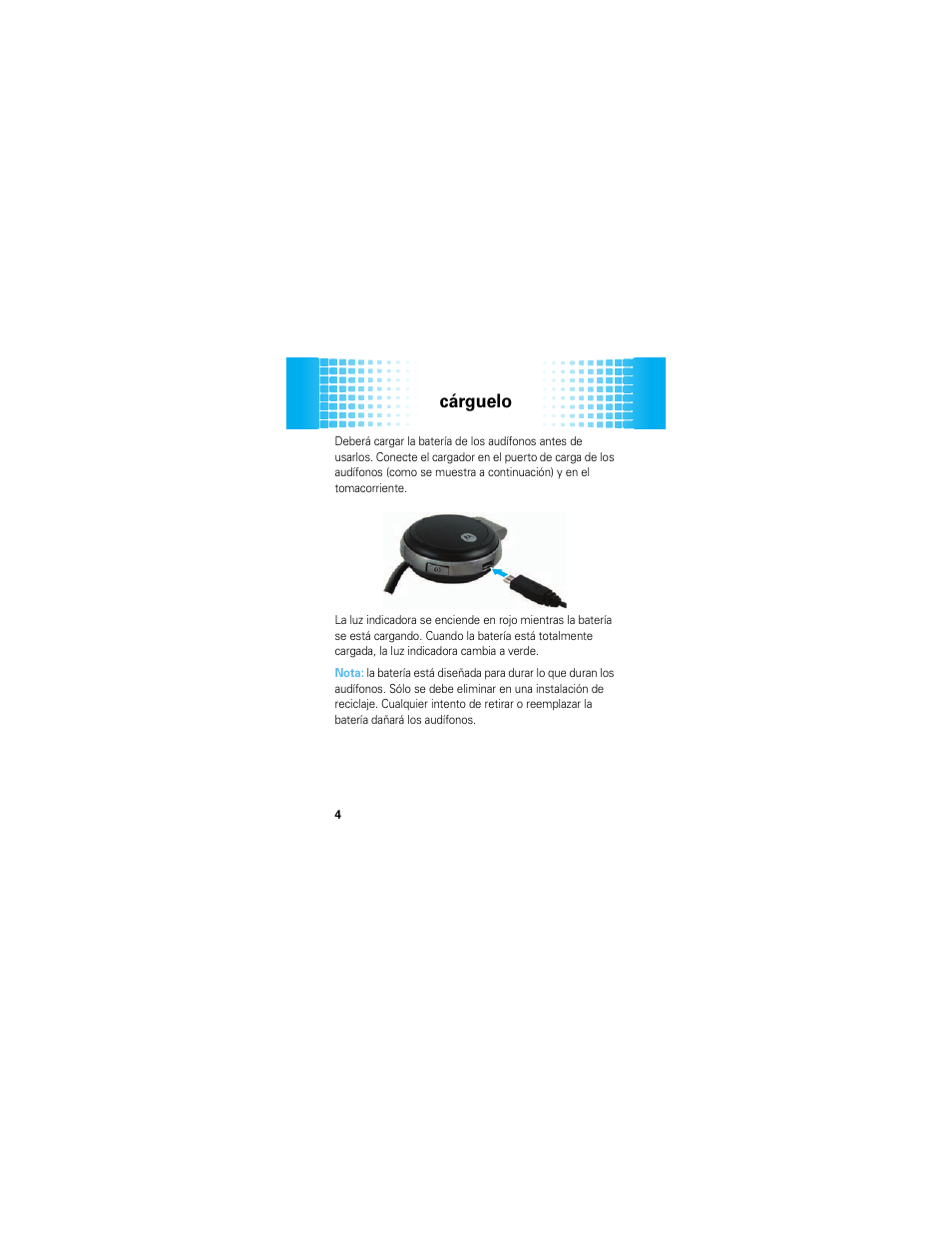 Cárguelo | Motorola MOTOROKR S305 User Manual | Page 28 / 50