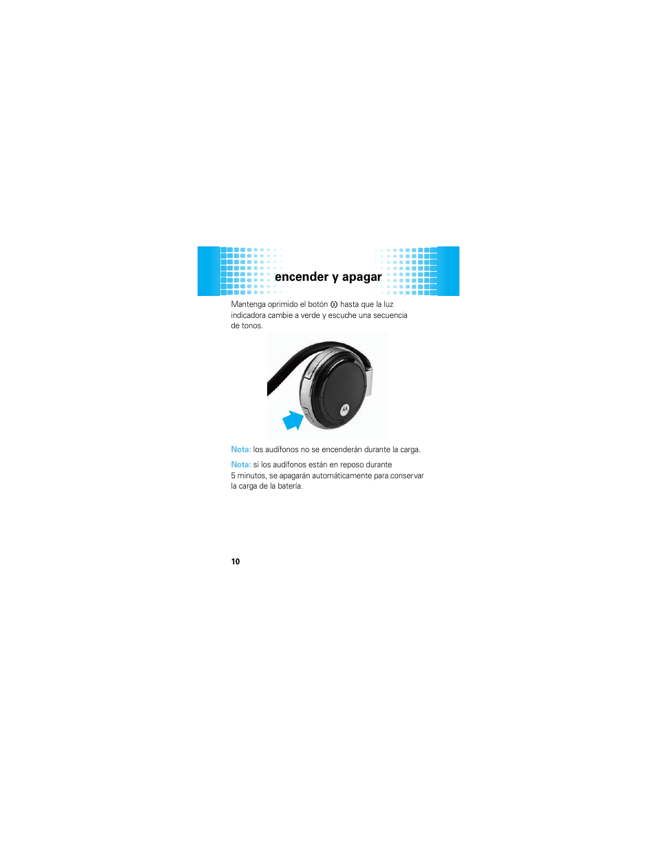 Encender y apagar | Motorola MOTOROKR S305 User Manual | Page 34 / 50