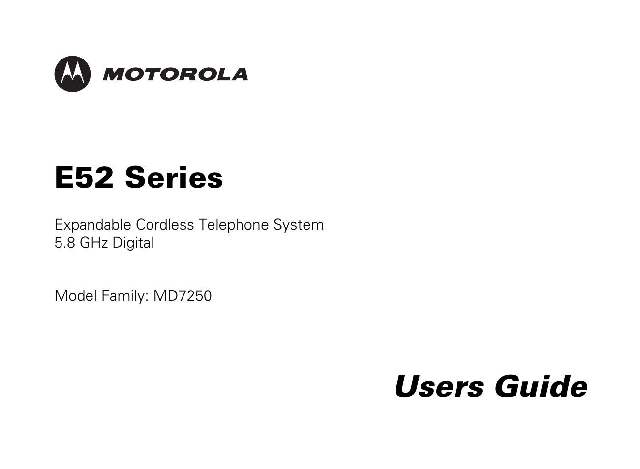 Motorola MD7250 User Manual | 46 pages