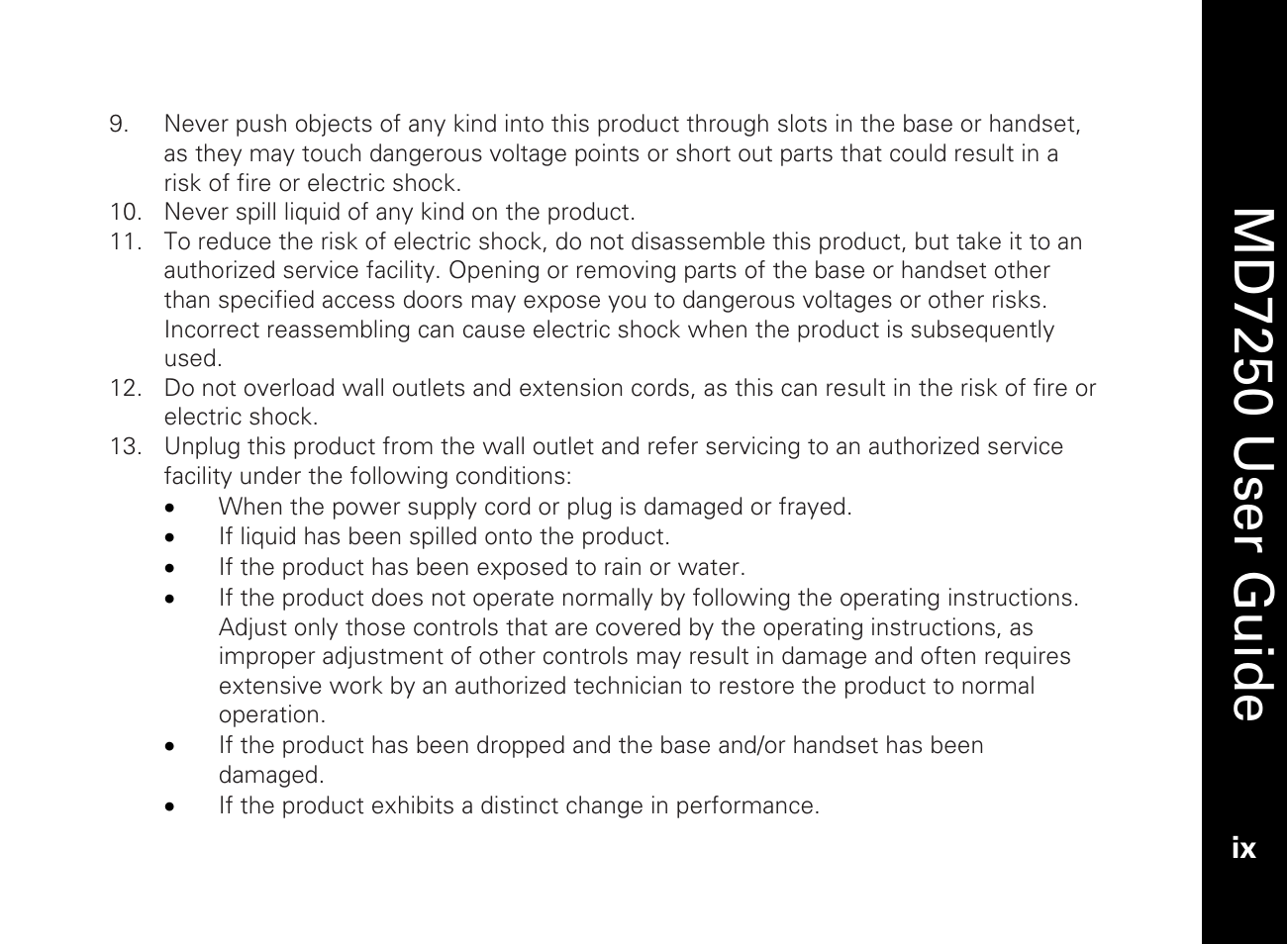 Md7250 user guide | Motorola MD7250 User Manual | Page 11 / 46
