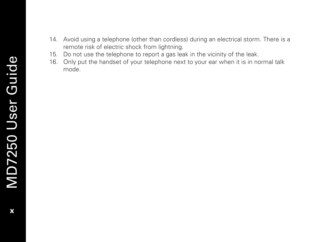 Md7250 user guide | Motorola MD7250 User Manual | Page 12 / 46