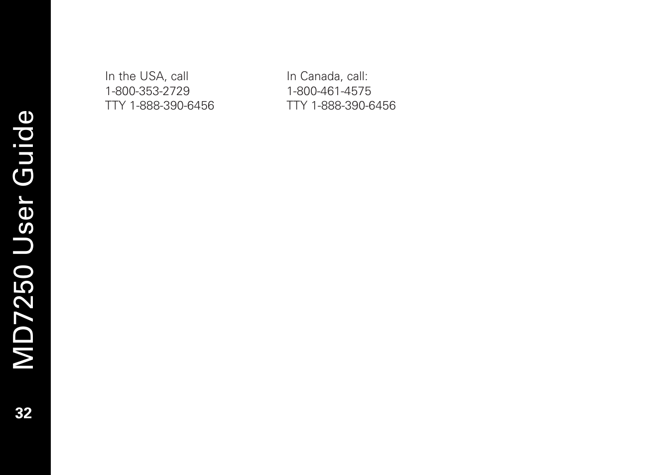 Md7250 user guide | Motorola MD7250 User Manual | Page 44 / 46