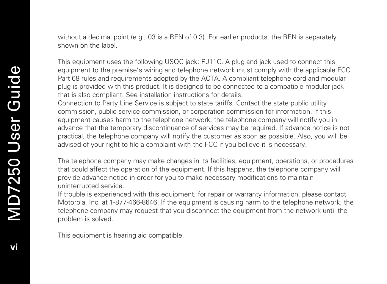 Md7250 user guide | Motorola MD7250 User Manual | Page 8 / 46