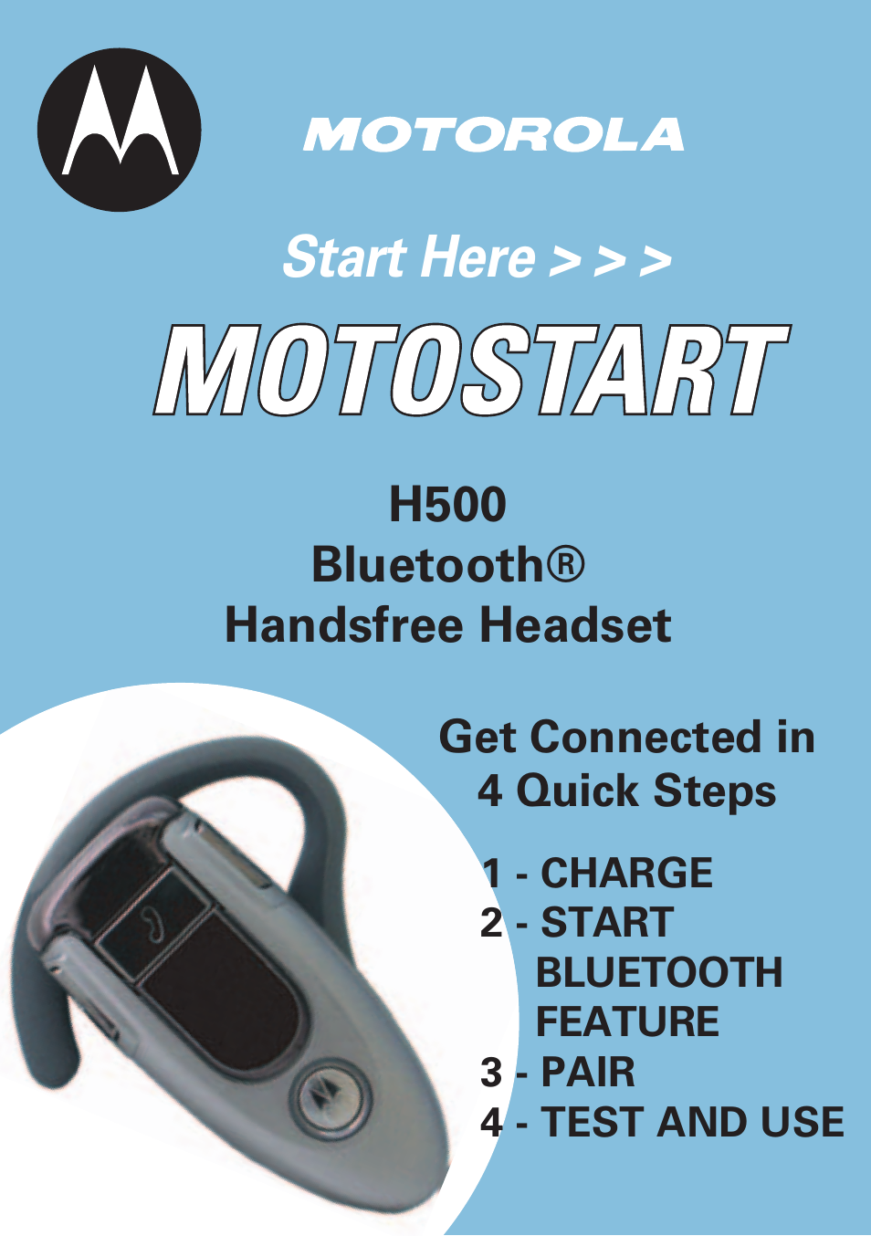 Motorola MOTOSTART H500 User Manual | 20 pages