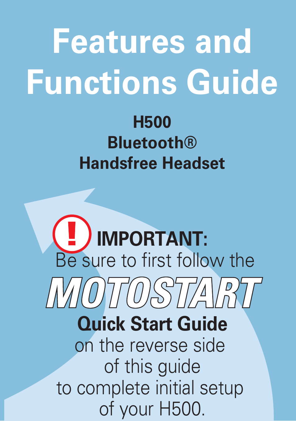 Features and functions guide | Motorola MOTOSTART H500 User Manual | Page 11 / 20