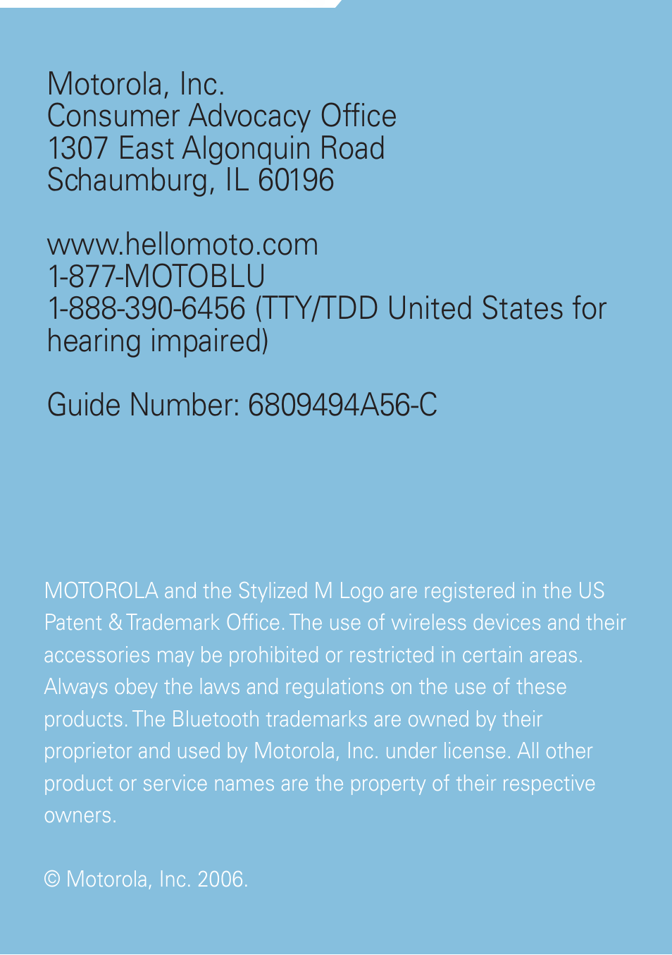 Motorola MOTOSTART H500 User Manual | Page 6 / 20