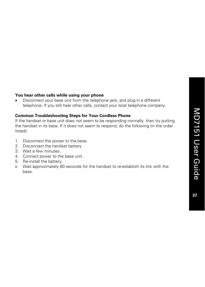Md7151 user guide | Motorola MD7151 User Manual | Page 51 / 57
