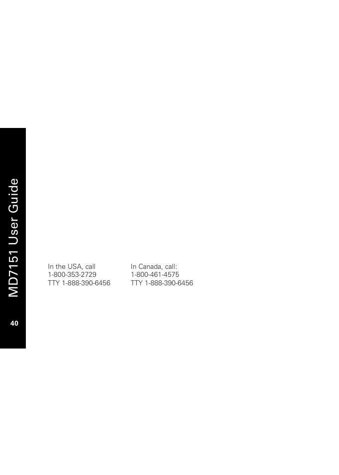 Md7151 user g u ide | Motorola MD7151 User Manual | Page 54 / 57