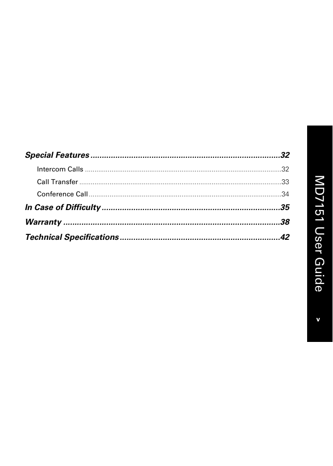 Md7151 user guide | Motorola MD7151 User Manual | Page 7 / 57
