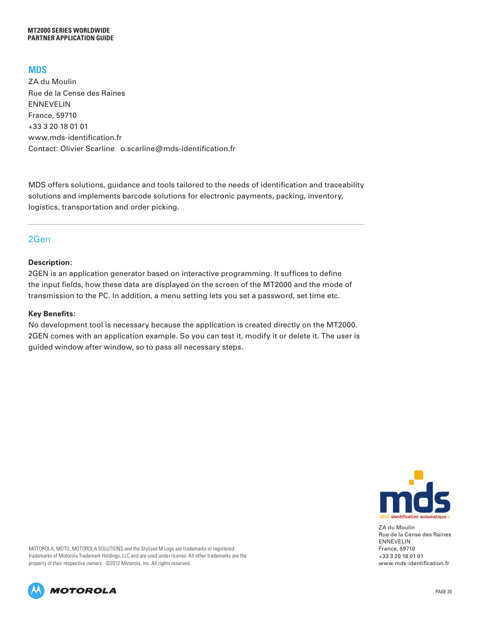 2gen | Motorola MT2000 User Manual | Page 20 / 26