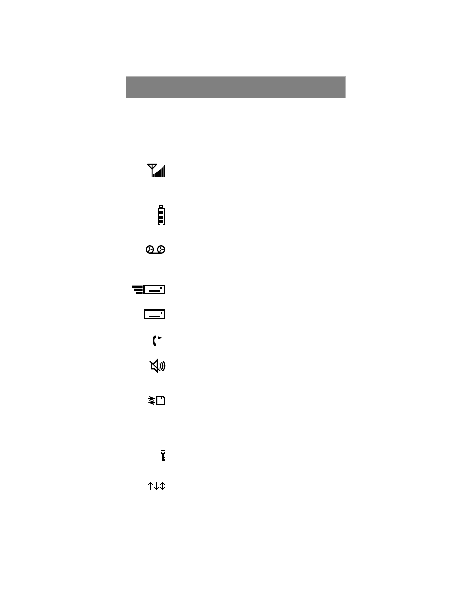Display icons | Motorola Phone i500plus User Manual | Page 12 / 61