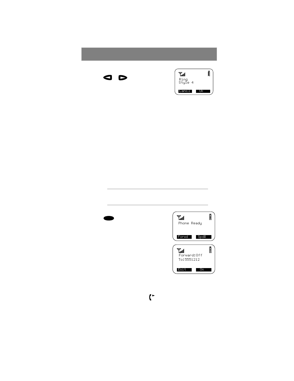 Call forwarding, Unconditional call forwarding | Motorola Phone i500plus User Manual | Page 17 / 61