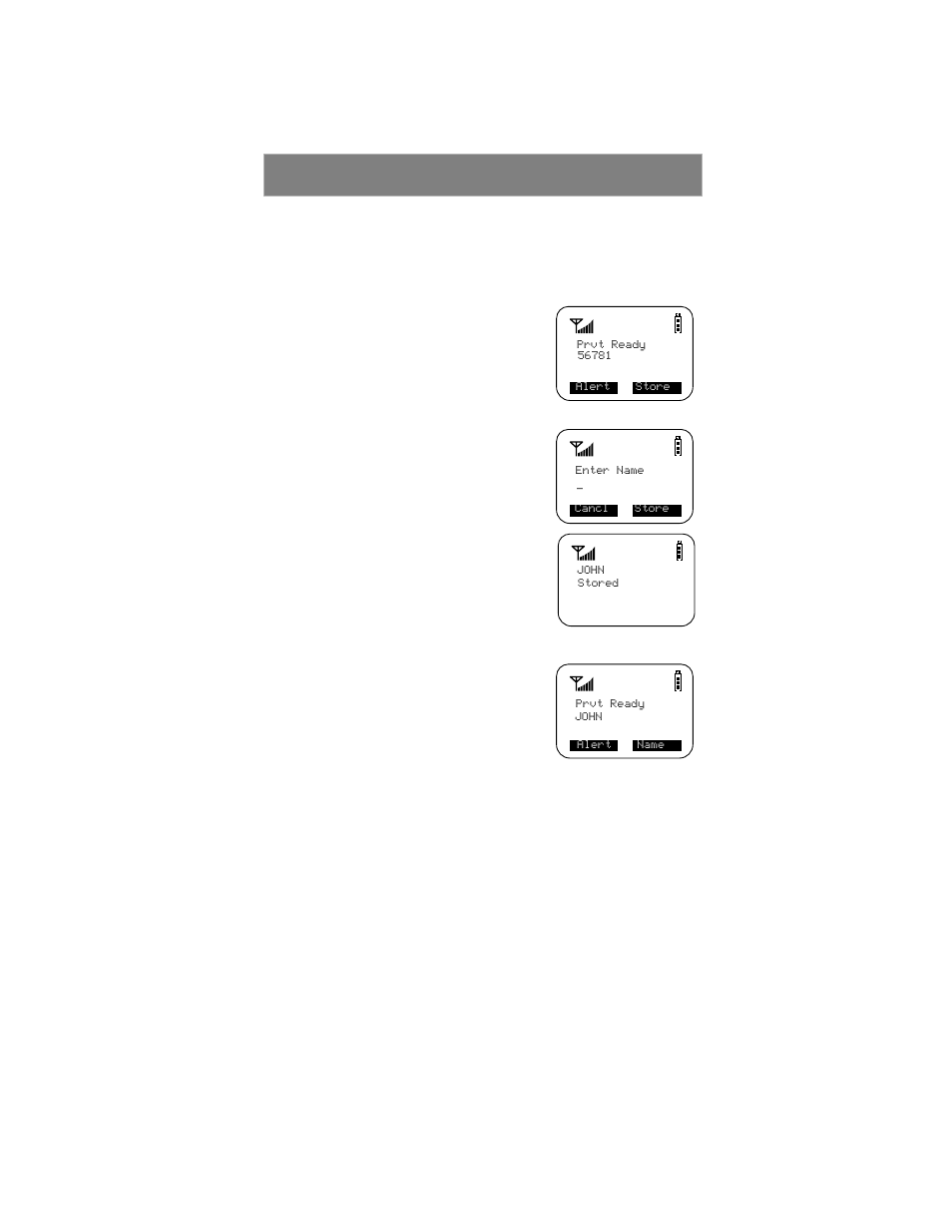 Quickstore of private ids | Motorola Phone i500plus User Manual | Page 27 / 61
