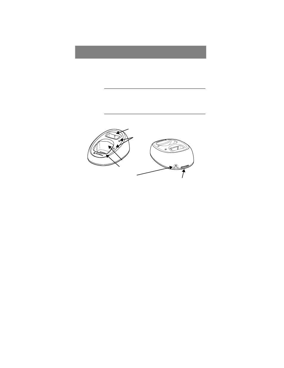 Desktop dual-pocket charger, Charging a battery | Motorola Phone i500plus User Manual | Page 46 / 61