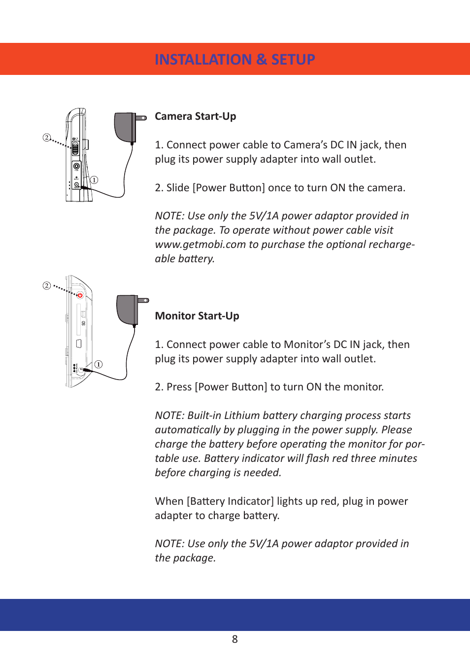 Installation & setup | Mobi Technologies DXR User Manual | Page 12 / 24