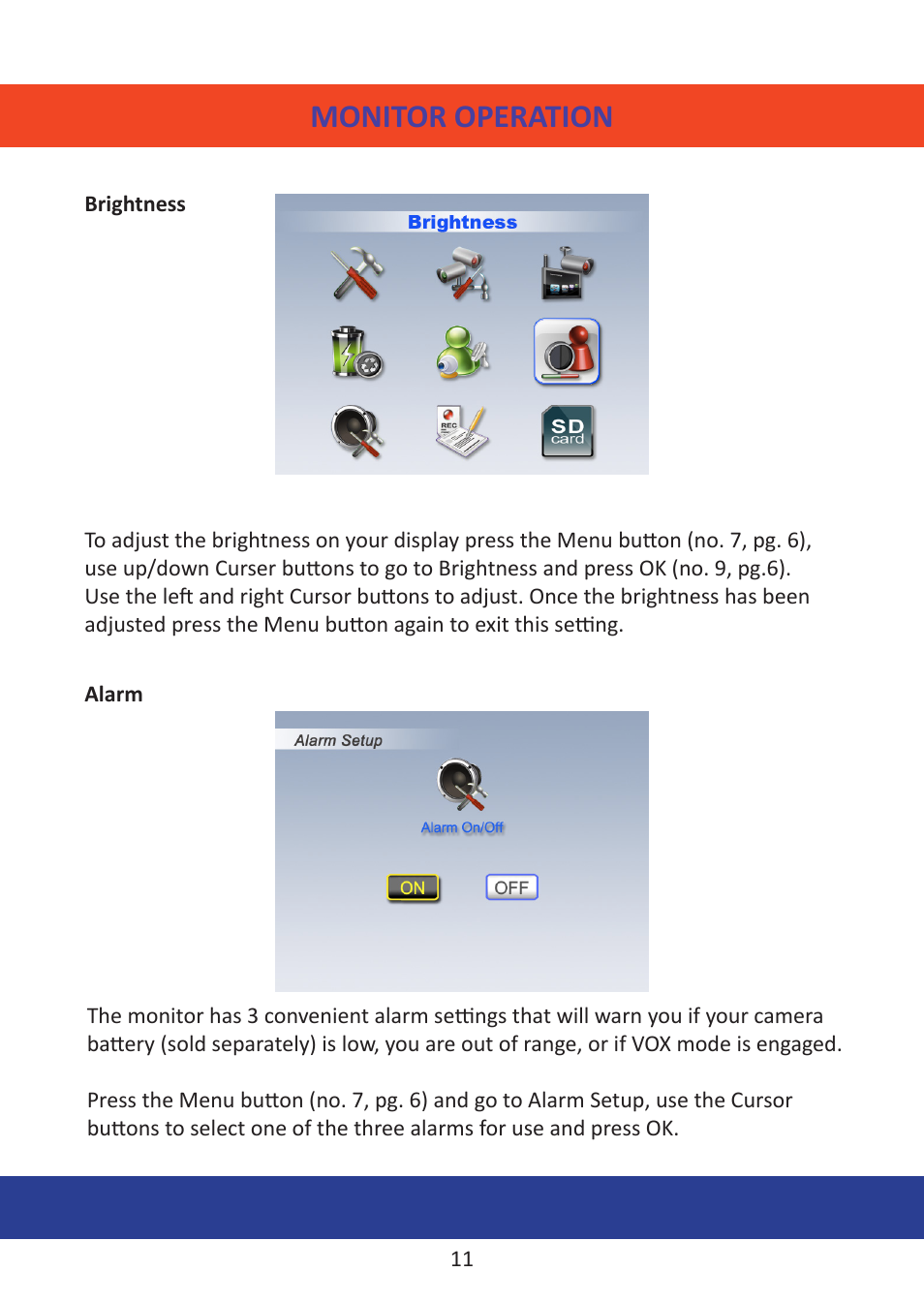 Monitor operation | Mobi Technologies DXR User Manual | Page 15 / 24