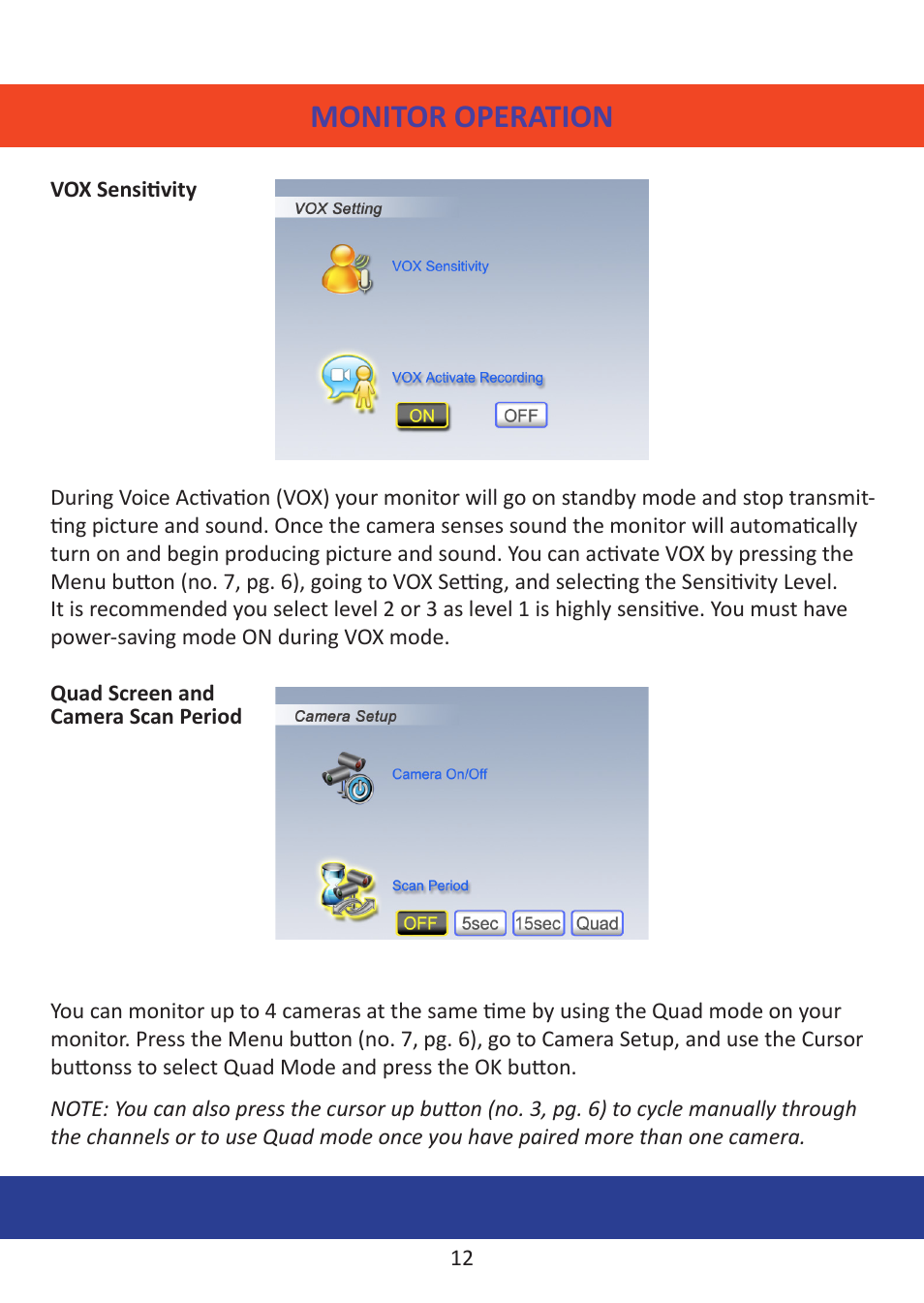 Monitor operation | Mobi Technologies DXR User Manual | Page 16 / 24