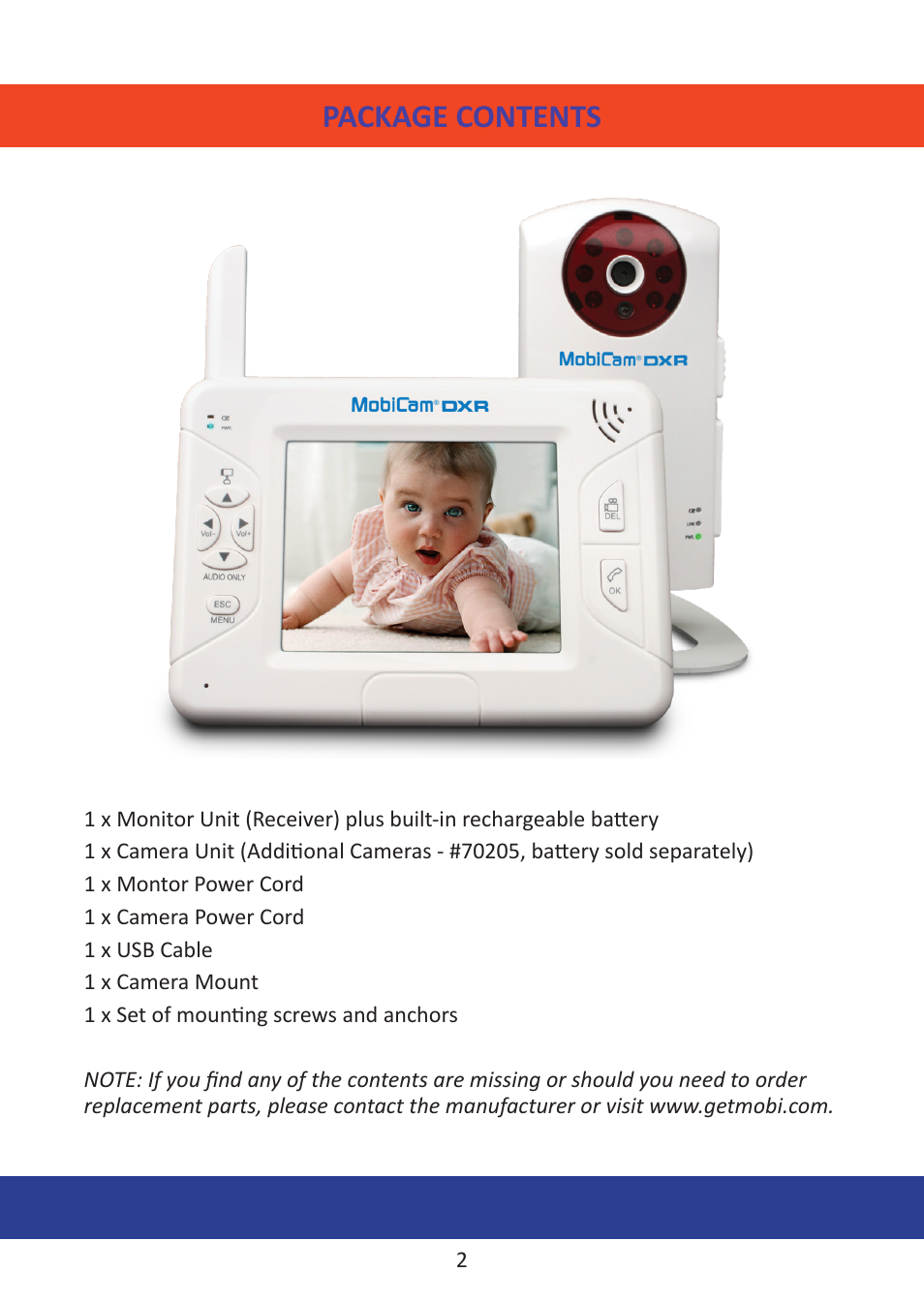 Package contents about digital wireless technology | Mobi Technologies DXR User Manual | Page 6 / 24