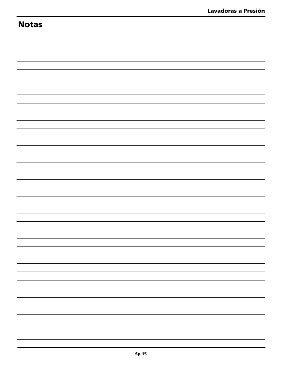Notas | Maxus PW2515 User Manual | Page 47 / 48