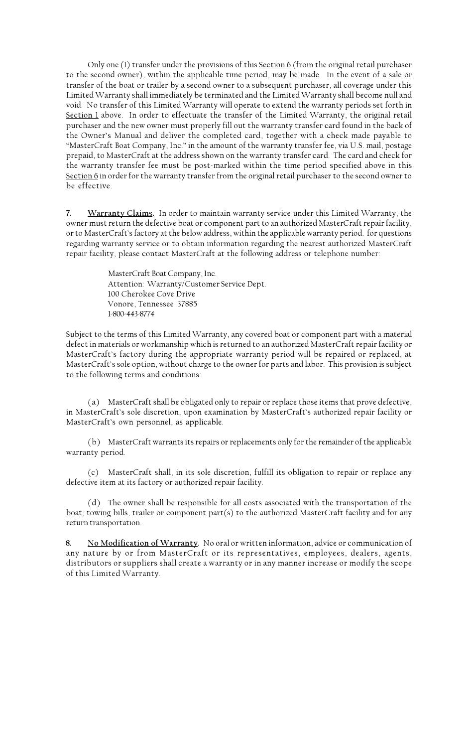 MasterCraft Trailer User Manual | Page 32 / 33