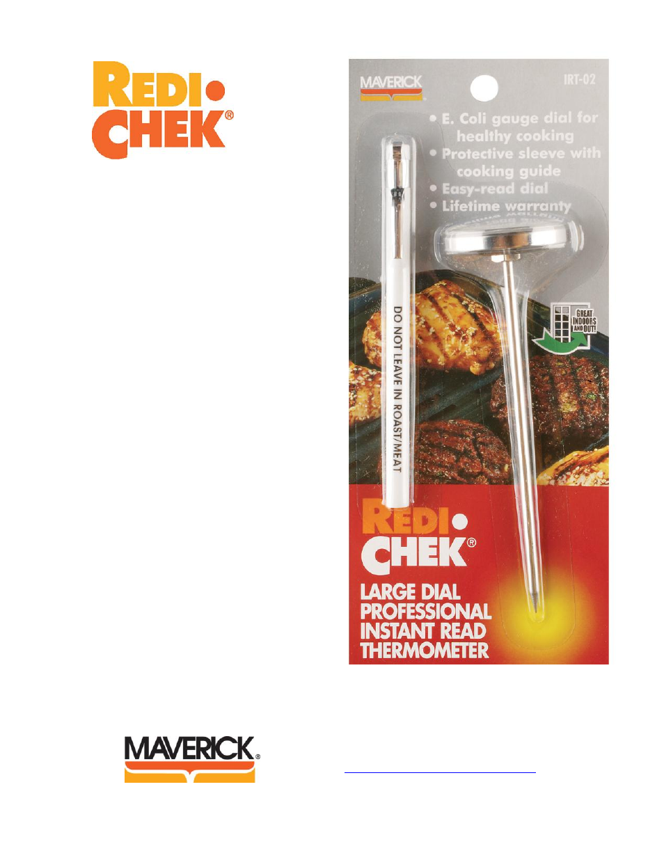 Maverick Ventures Redi Chek IRT-02 User Manual | 1 page