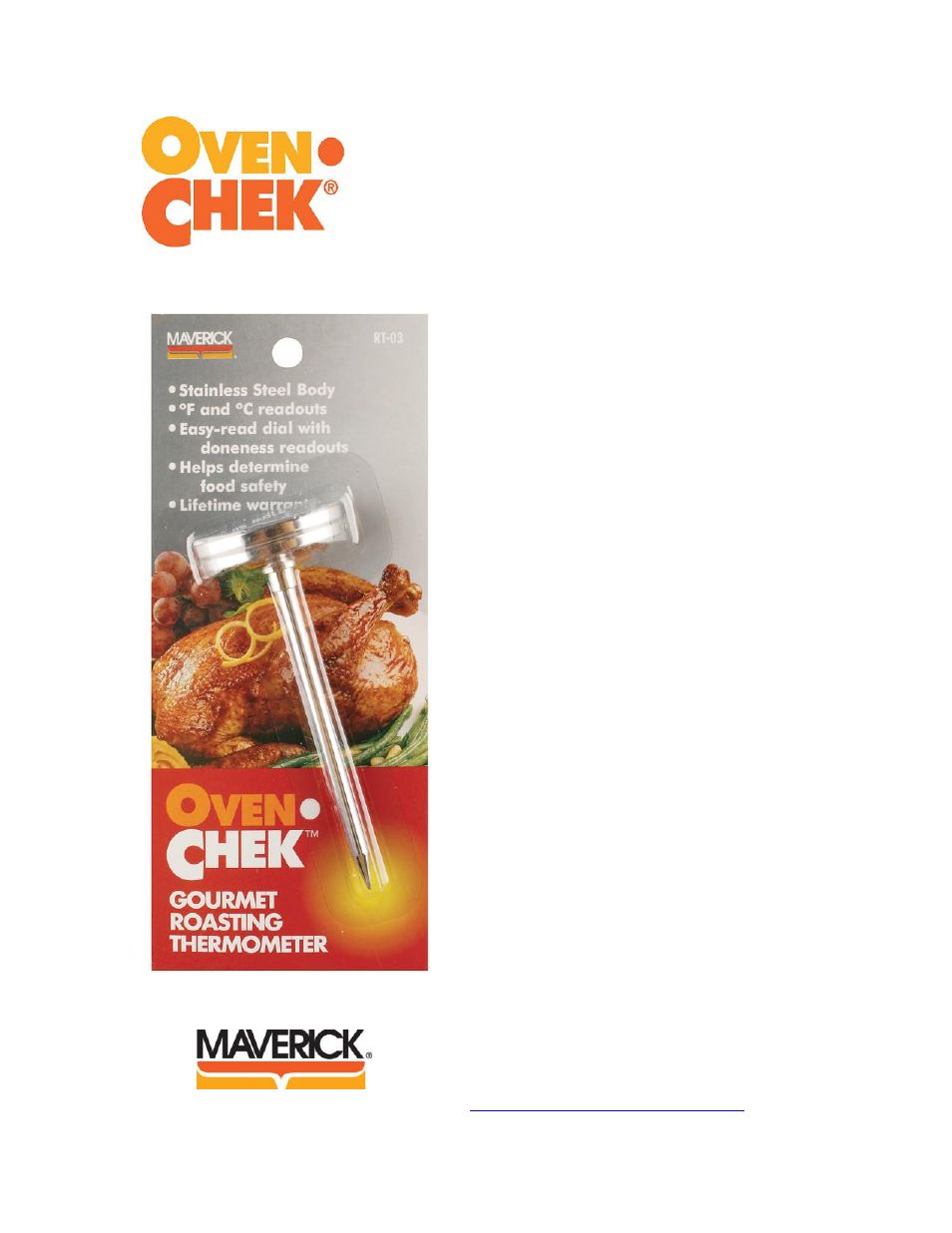 Maverick Ventures RT-03C User Manual | 1 page
